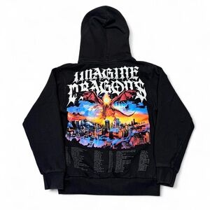 Imagine Dragons mercury world tour 2022 hoodie black pullover size S mens
